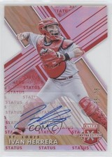 2019 Panini Elite Extra Edition Status Red Die-Cut 55/75 Ivan Herrera Auto 1l2