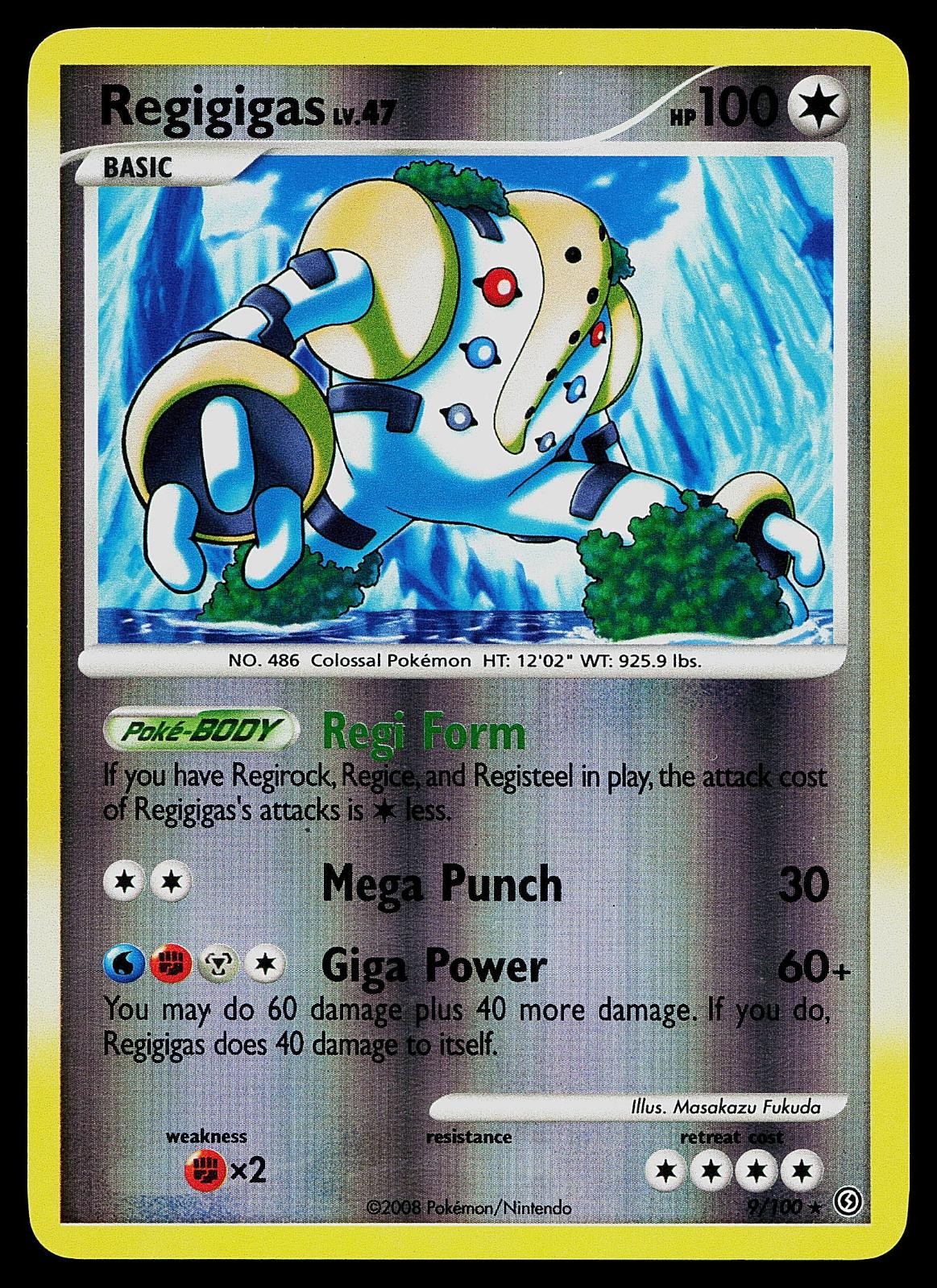 Pokemon Card - Regigigas Stormfront 9/100 Holo Reverse Holo Rare