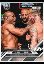Jake Paul Card For Sale Mike Tyson Topps 2024 #3  RARE Collecible MVP