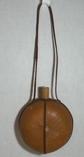 Hand Crafted Gourd Canteen/ Leather Bound.  Unique and Hand Crafted a20