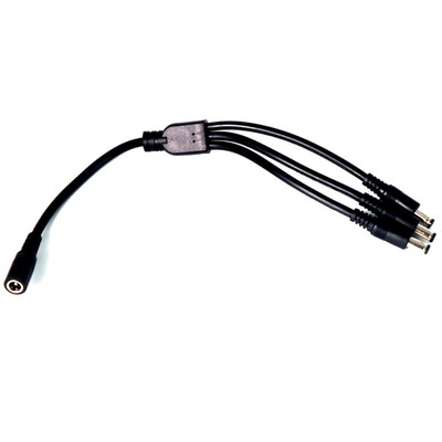 0.3M DC 1 to 3 Power Splitter Cable 5.5mm x 2.1mm for Arcade / MAME / DIY Builds