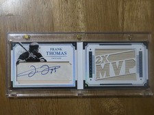 2017 panini national treasures autograph Material Book Frank Thomas