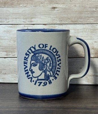 Vintage Louisville Stoneware Mug University Of Louisville Minerva Seal UofL