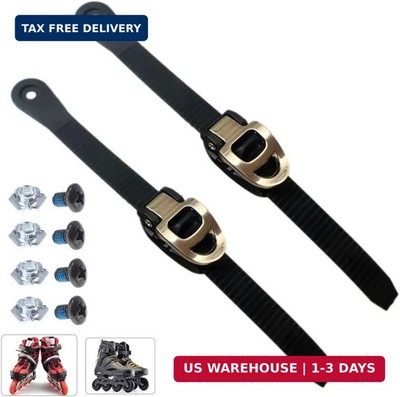 2 Set Inline Skate Strap Replacement, Universal Roller Skate Buckles with Adjust