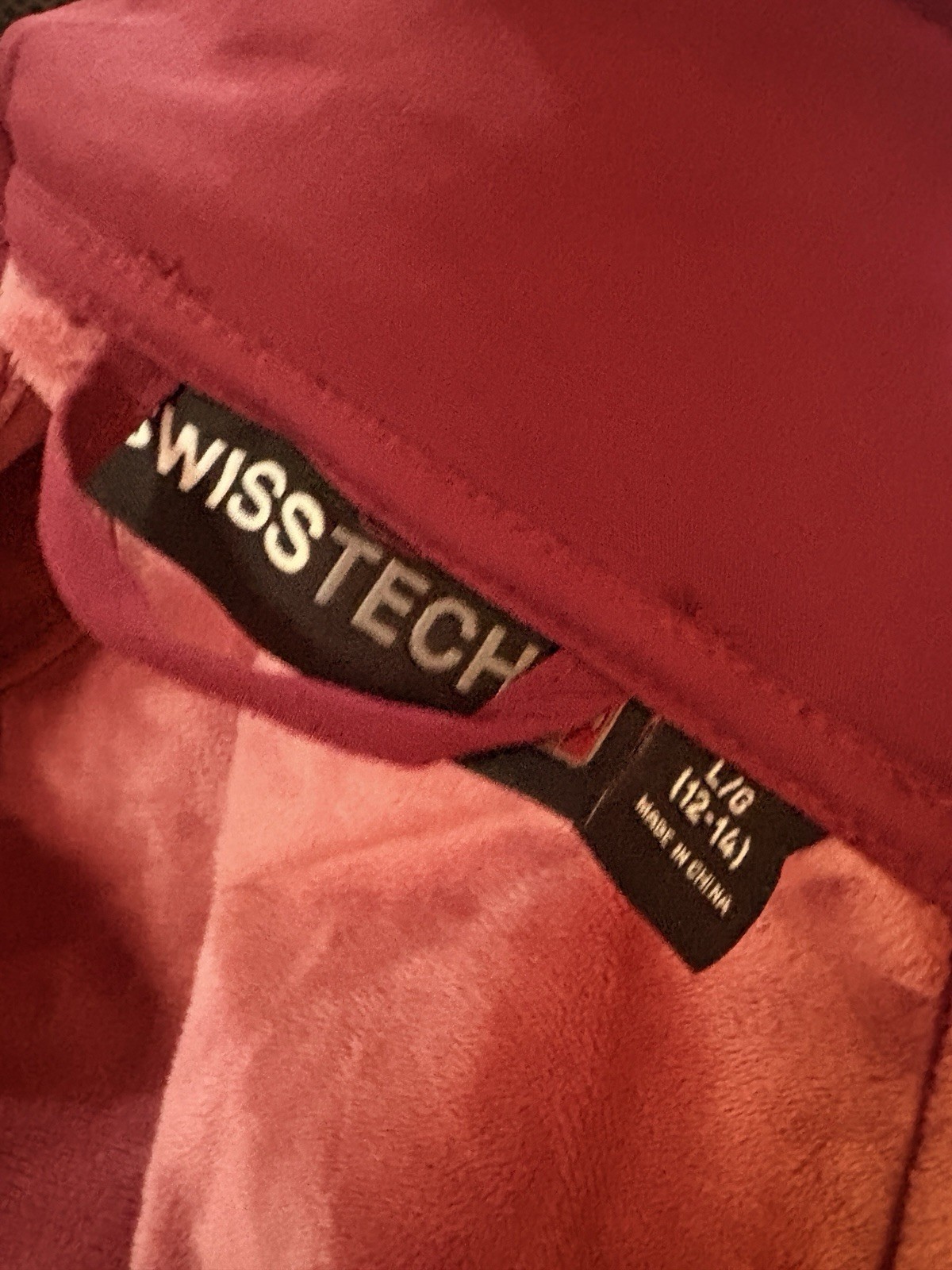 SWISS TECH Wine Soft Shell Light Jacket Full Zip … - image 9