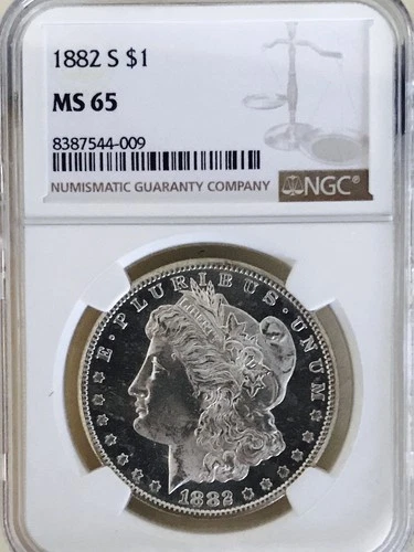1882 S MORGAN DOLLAR NGC MS 65! UNFORGETTABLE PIECE! LOOKS PROOF LIKE! NR #K3079