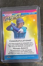 2023 Leaf Vivid - Dazzling Performers Michael Arroyo #DP-MA1 /3(AU, RC)