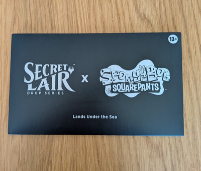 Secret Lair x Spongebob Schwammkopf: Lands Under the Sea MTG non-FOIL SEALED