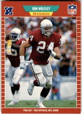 1989 Pro Set #340 Ron Wolfley Phoenix Cardinals NFL Football