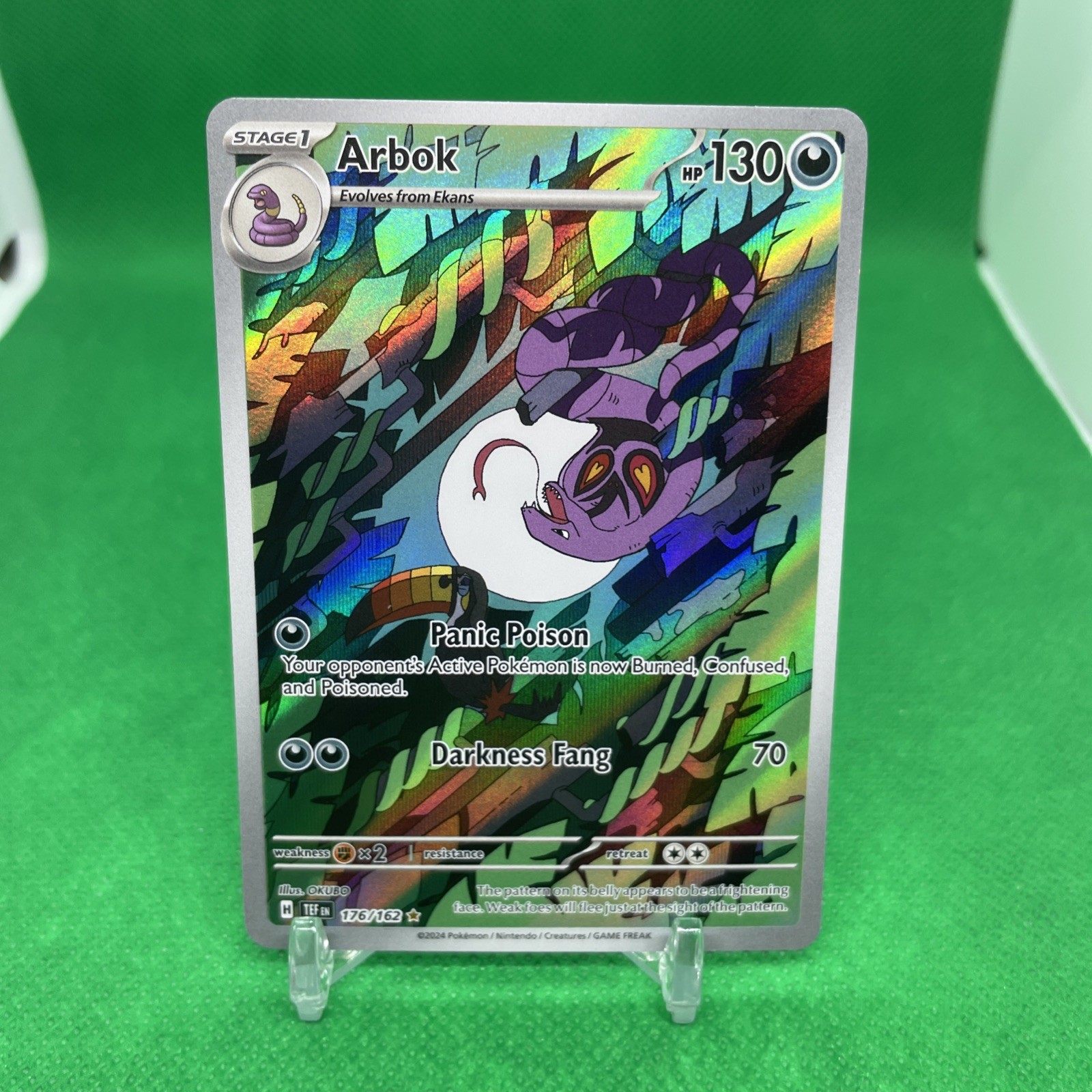 Arbok 176/162 SV05: Temporal Forces Illustration Rare Mint Condition