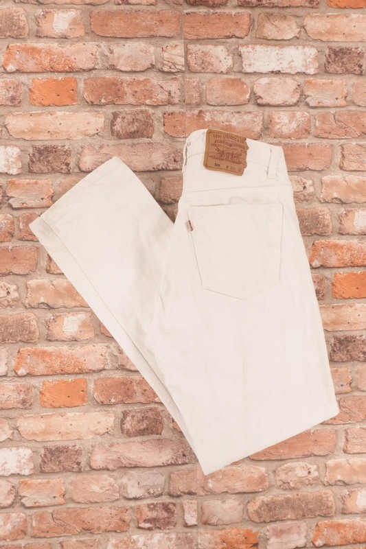 Jeans Levi's 501 1995 Made in Canada Off-White/Bianco Vintage W33 L32 | IT...