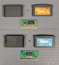 Finding Nemo & Shrek 2 (Nintendo GameBoy Advance) TESTED Disney Pixar