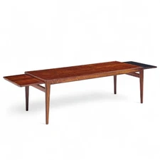 Johannes Andersen Mid Century Danish Rosewood Hidden Leaf Coffee Table