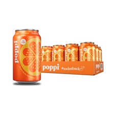 Poppi Sparkling Prebiotic Soda Bevanda con Aceto di Sidro di Mele, Seltzer Wat...