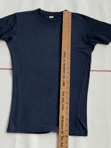 Camisa De Colección Años 60 Stedman Torso T Negra Plantilla Fitness Gimnasio Talla S - Imagen 8 de 8