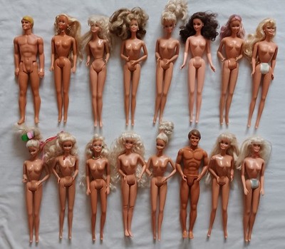 Vintage Lot of 18 Mattel Superstar TNT Era Barbie & Ken Dolls