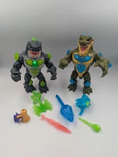 Beast Lab: Beast Creator - Mayhem Megashark & Raging Raptor w/ Accessories RARE