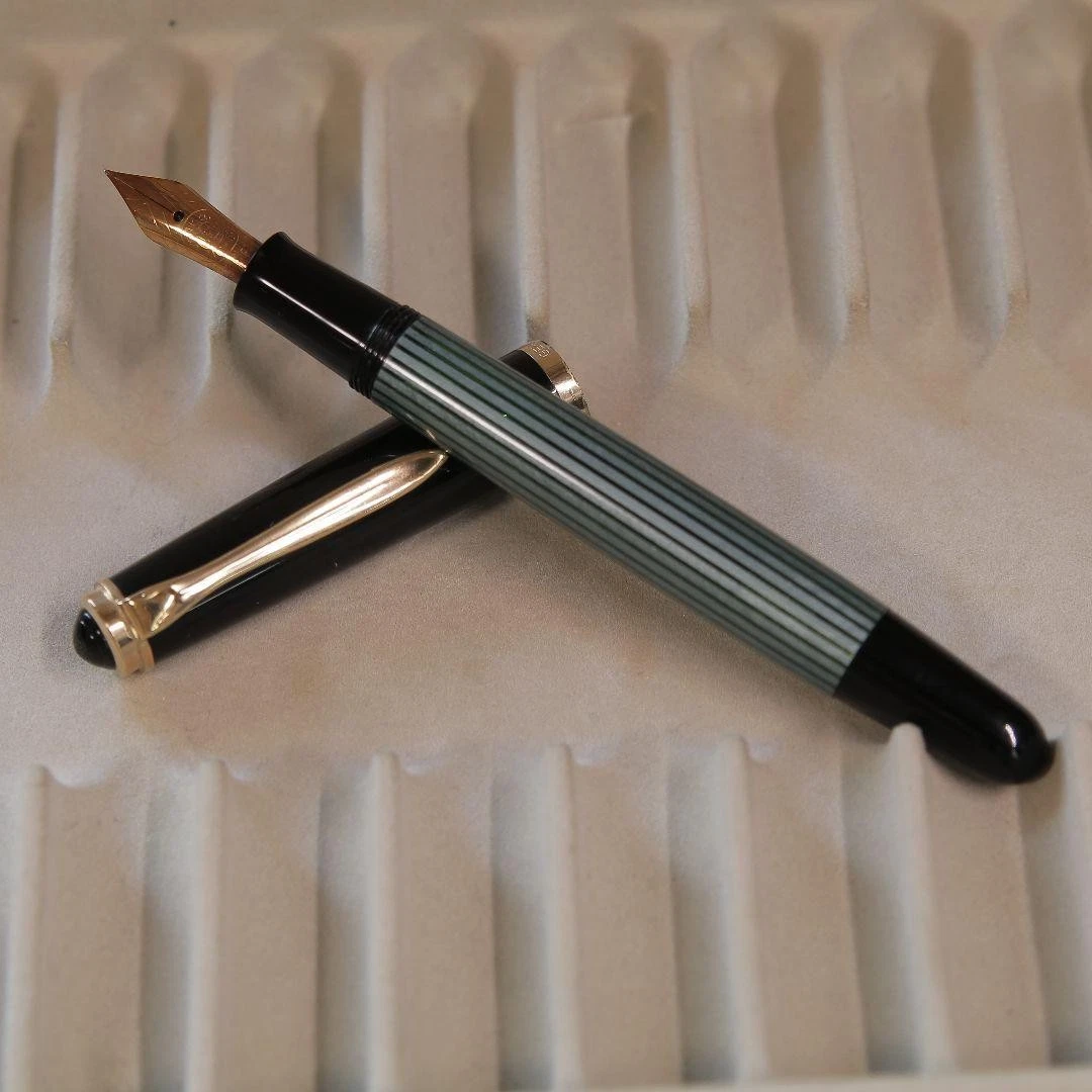 Gold, 14K Nib with Vintage Collectible Pelikan Fountain Pens for