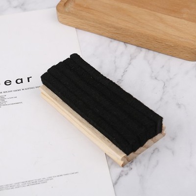 Wool Felt Eraser Wooden Chalkboard Duster Classroom Cleaner Blackboard Era F zc