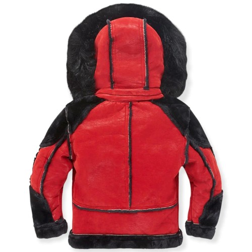 Jordan Craig Kids EL Jefe Shearling Moto Jacket (Black Red) - Bild 2 von 10