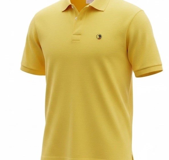 Vintage Duck Head Polo Shirt Yellow Short Sleeve 100% Cotton Pique Mens XL