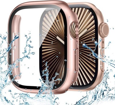 Wasserdichte Hülle für Apple Watch 42mm HD Glass Kratzfest Gehäuse Cover