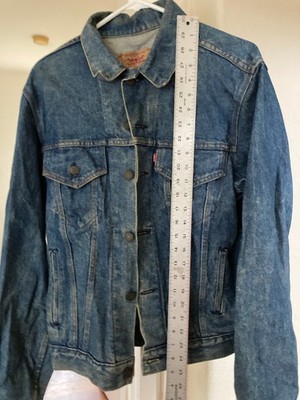 Vintage Levis Denim Trucker Blue Jean Jacket Mens 71506