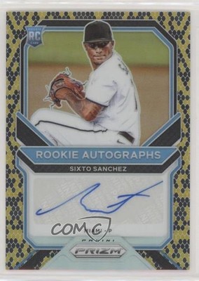 2021 Panini Prizm Rookie Snakeskin 1/35 Sixto Sanchez #RA-SX Auto 0m4q