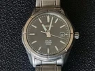 SEIKO V157 0AF0 SOLAR WATCH BLACK DIAL TITANIUM  & CHROME STRAP A VINTAGE BEAUTY
