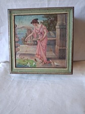 Ancienne boite à biscuit Pernot Dijon vers 1900 Art nouveau tôle lithographiéé