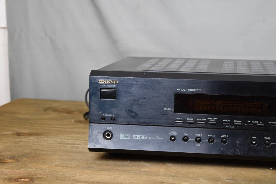 Onkyo HT-R510 AV Receiver Black Dolby Digital DTS WRAT Surround Home Theater - Image 4 of 4