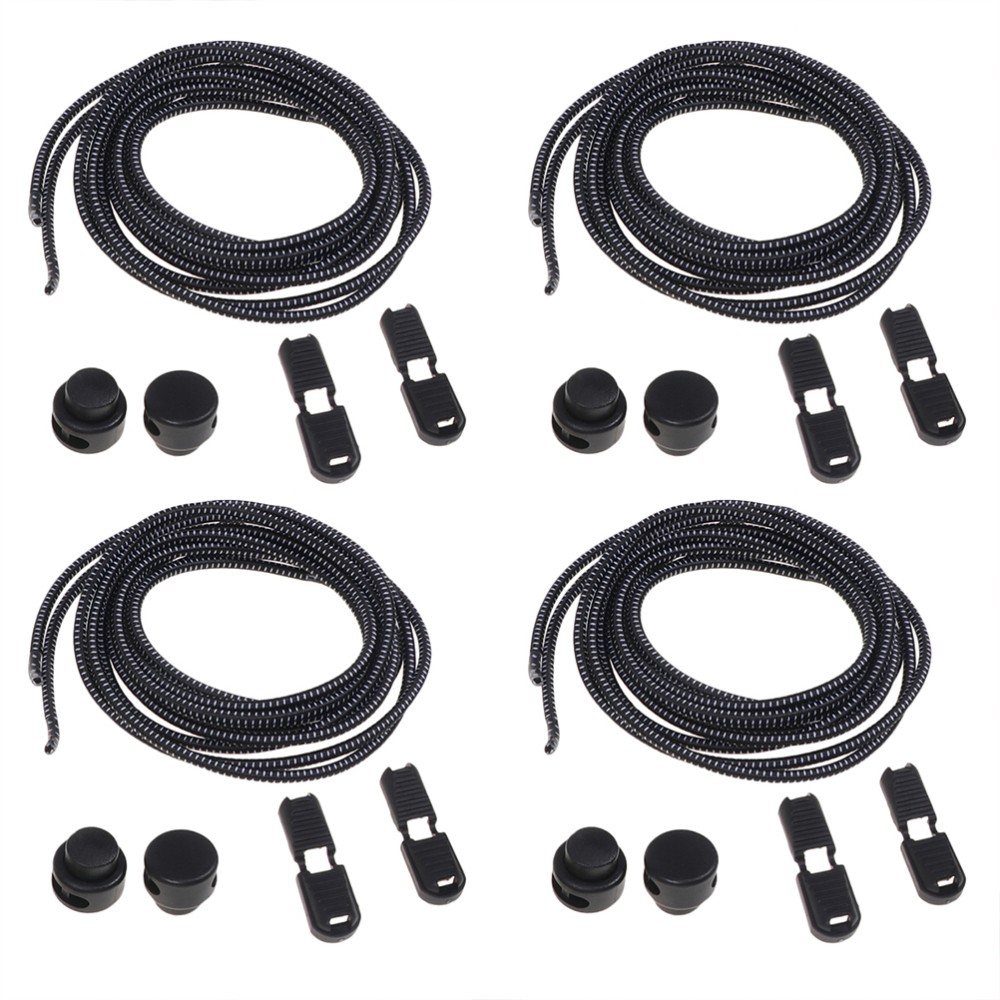 APL 12 Pezzi Lacci Elastici in Corda per Scarpe Bambino Senza Tieless con Dispositivo di Blocco Fissaggio Rapido