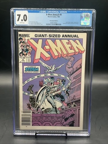 X-Men Annual #9 Newsstand Variant (Marvel Comics 1985) CGC Graded 7.0 White Pgs