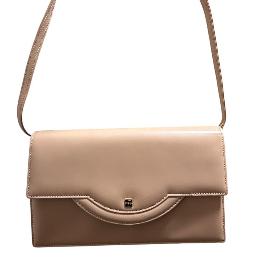 Givenchy Shoulder Bag Leather Beige Authentic F0210409 thumbnail 11