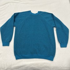 Vintage 80's Sweats Appeal By Tultex Sweatshirt Adult XL Blue Blank Pullover USA