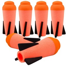 Ruibytree 6 Packs Mega Missile Refill for Nerf N-Strike Elite 4.7", Orange