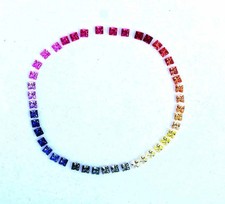 2.5 MM Natural Rainbow Sapphire Princess Cut 44 pcs Stunning Loose Gemstone