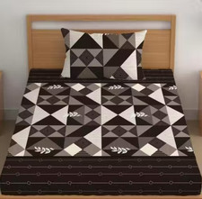 Single Size Elastic Fitted Bedsheet with 1 Pillow Cover code 27