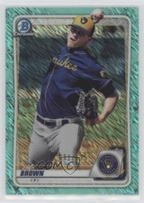2020 Bowman Chrome Prospects Aqua Shimmer Refractor /125 Zack Brown #BCP-34 1u6
