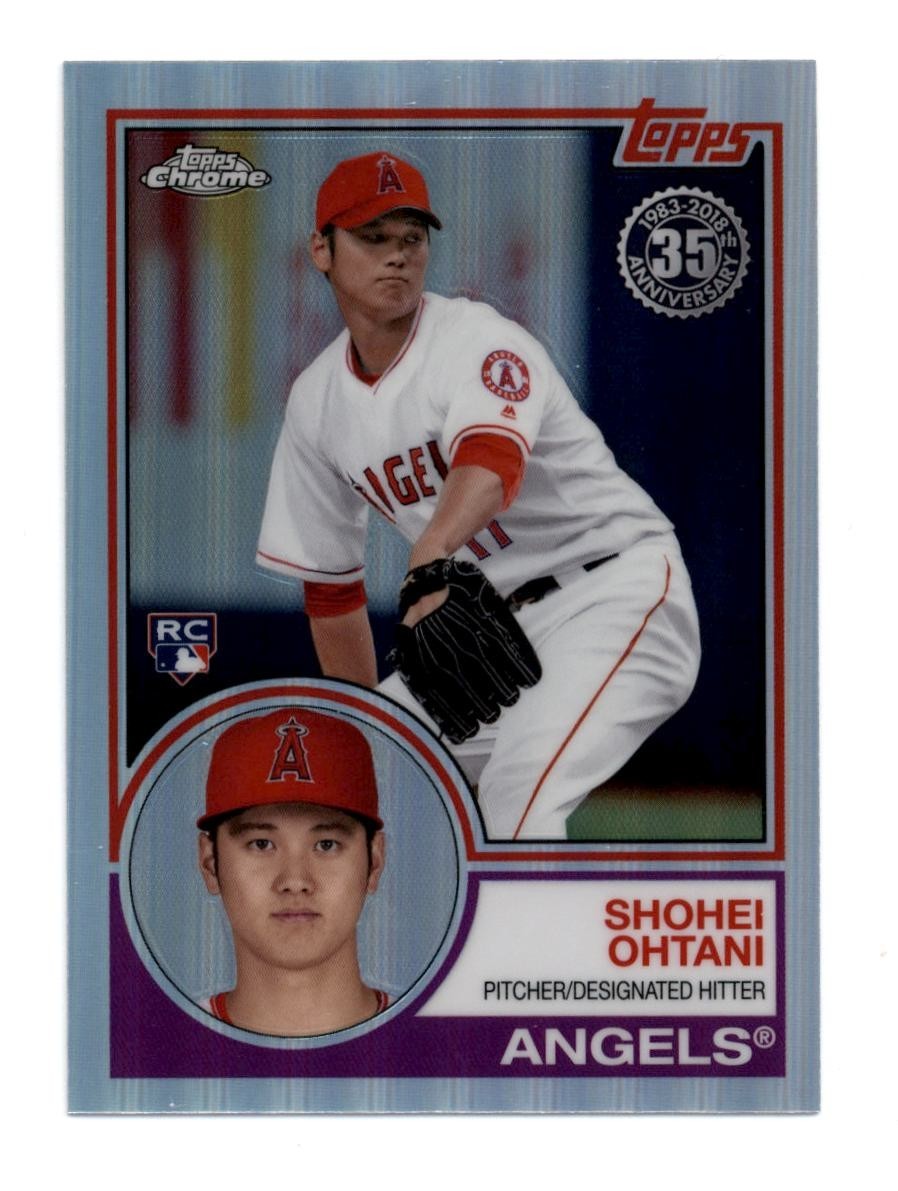 2018 Topps Chrome 1983 Topps #83T-6 Shohei Ohtani Refractor - Rookie Card (RC)