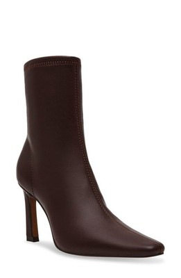 Steven New York Womens Sally Brown Pointy Toe High Heel Bootie Sz 9.5 M