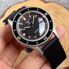 40mm Tandorio 50-Fathoms Watch Men Miyota 8215 Automatic 20ATM Luminous Bezel
