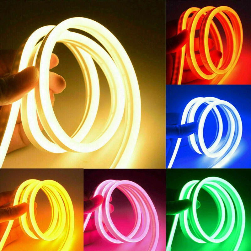 5M LED Strip Neon 2835 SMD Tube Rope Light Flexible Silicone Tube Waterproof US - Image 3 of 4