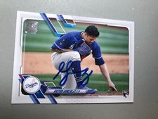 2021 Topps Dodgers Victor Gonzalez Variation Autographed Baseball Card #US76 SP