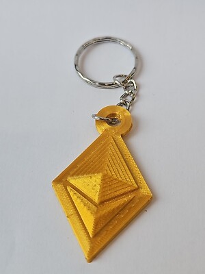 Etherium 3D Schlüsselanhänger Gold Keychain Schlüsselring Kette Geschenk ETH Kryptowährung Krypto