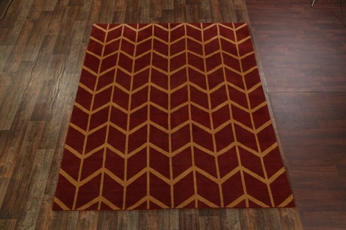 Trellis Modern Moroccan Oriental Area Rug Handmade Wool Decorative Carpet 8'x10' - Picture 2 of 12