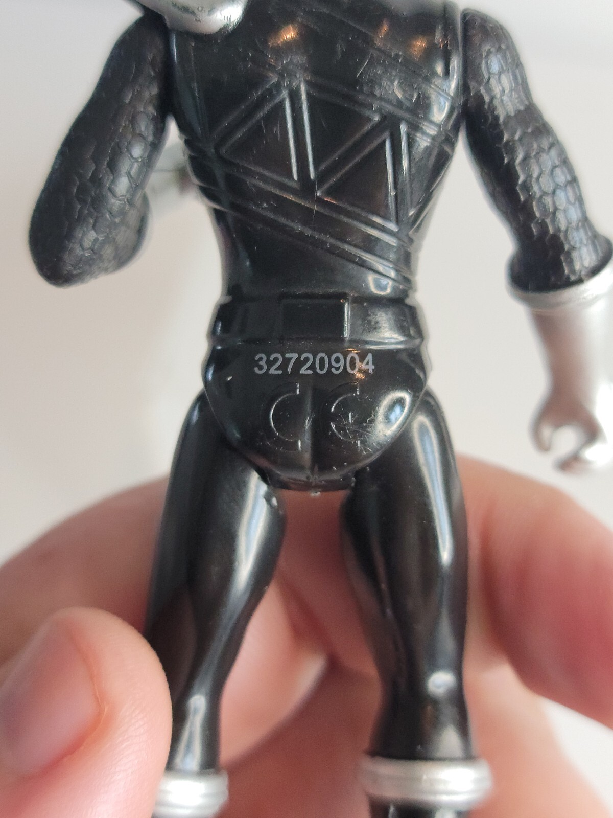 Power Rangers Dino Charge Black Ranger 4 inch Action Figure Articulated 5 Points