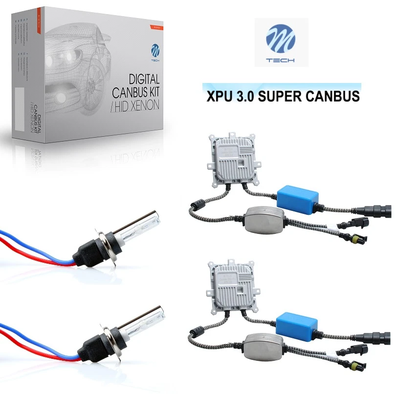 KIT XENON PREMIUM MTECH SUPER CANBUS XPU 3.0 H7 5000K ULTRA BLANC PEUGEOT - Photo 1/1