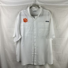 Columbia PFG Men's Clemson Tigers L/S Button Down Shirt XXL