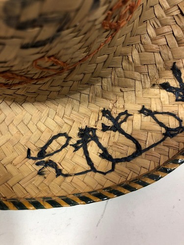 Vintage Catskill NY Game Farm Children’s Straw Hat Souvenir Embroidered SAM - Picture 6 of 12